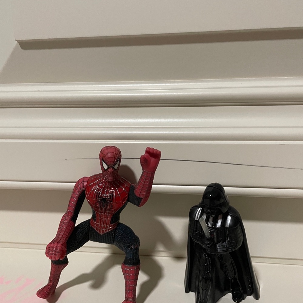 Spider-Man Red and Darth Vader
